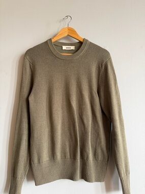 Buck Mason Cotton Wool Hemp Crew Sweater | Olive | Men's S